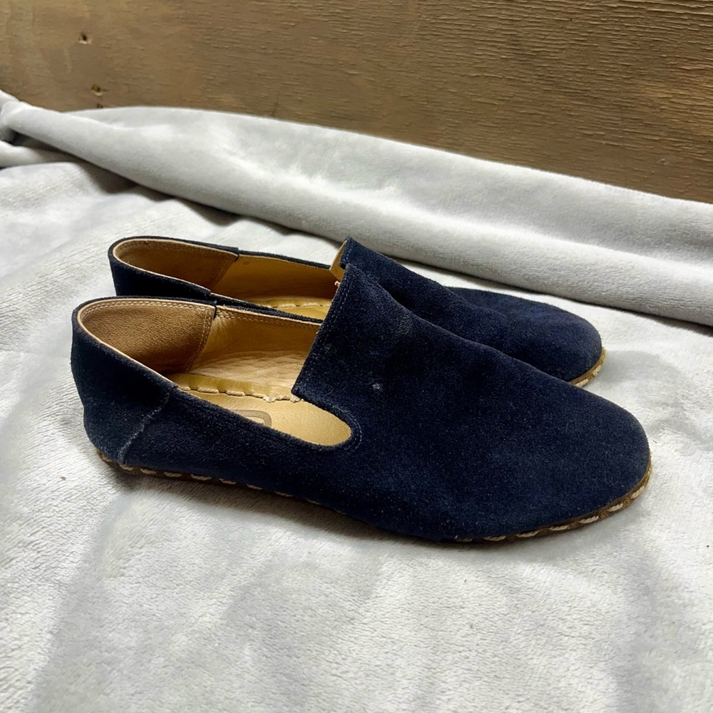 Rain Suede Slip-On Barefoot Grounding Loafers